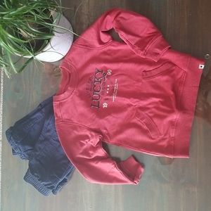 Lucky Brand long sleeve sweat shirt and navy pant set